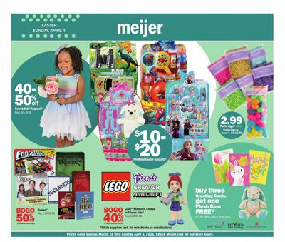 Meijer (IL, IN, KY, MI, OH, WI) Weekly Ad Flyer March 28 to April 4