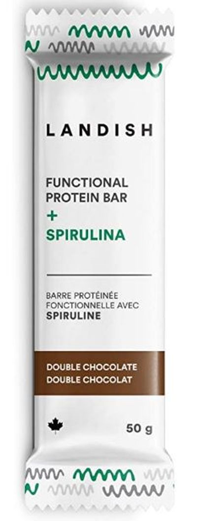Landish Nutrient-Dense Functional Protein Bar Boosted With 100% USDA Organic Non-Irradiated Spirulina - Double Chocolate For $24.99 At Amazon Canada 