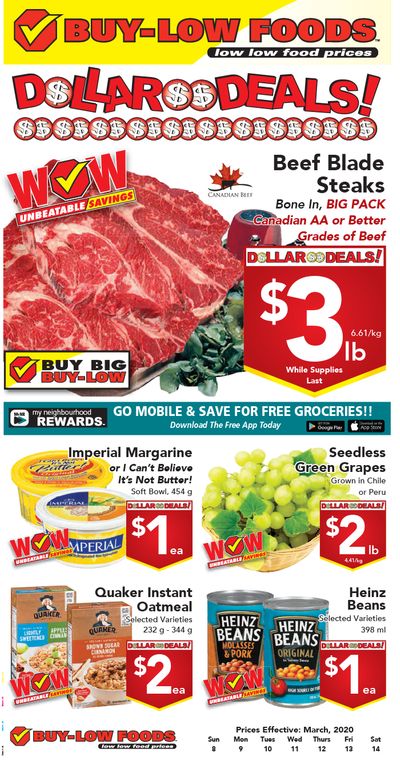 Buy-Low Foods Flyer March 8 to 14