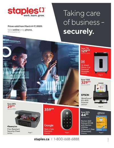 Staples Business Flyer March 4 to 17