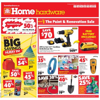 Home Hardware (ON) Flyer October 17 to 23