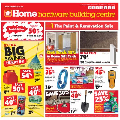Home Hardware Building Centre (BC) Flyer October 17 to 23
