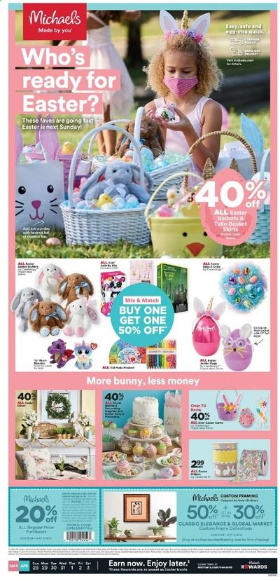 Michaels Weekly Ad Flyer March 28 to April 3
