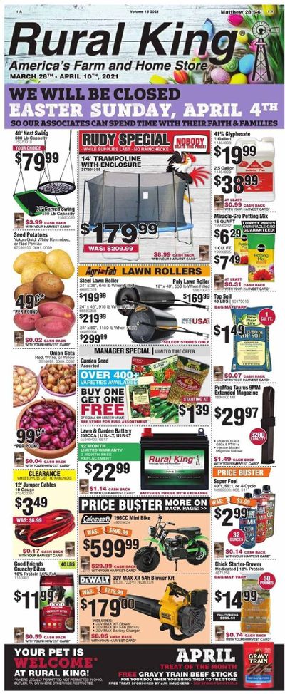 Rural King Weekly Ad Flyer March 28 to April 10