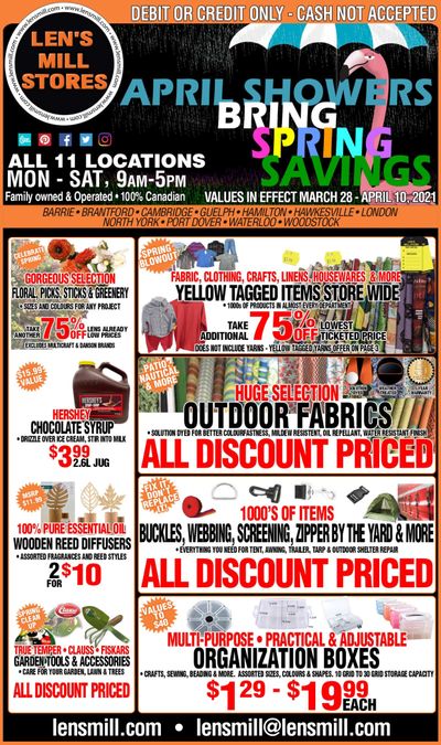 Len's Mill Stores Flyer March 28 to April 10
