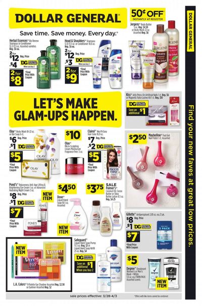 Dollar General Weekly Ad Flyer March 28 to April 3