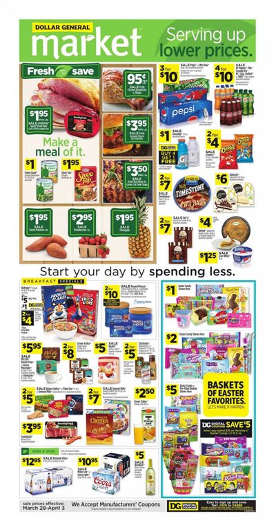 Dollar General (GA) Weekly Ad Flyer March 28 to April 3