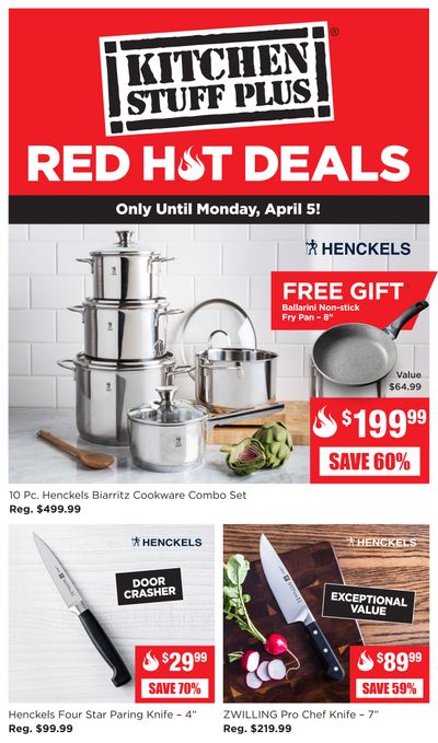 Kitchen Stuff Plus Red Hot Deals Flyer March 29 to April 5