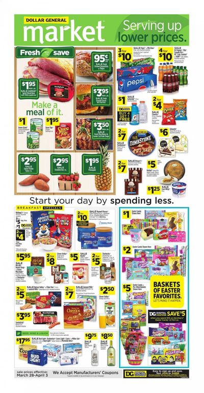 Dollar General (CA) Weekly Ad Flyer March 28 to April 3