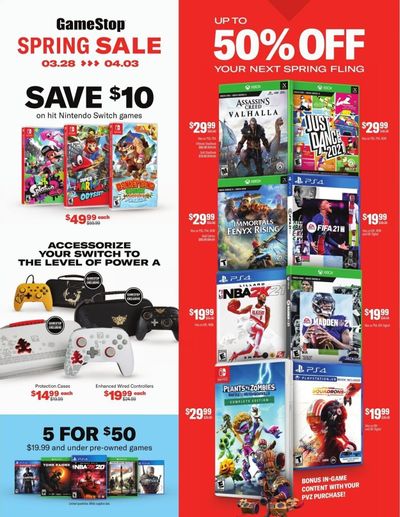 GameStop Weekly Ad Flyer March 28 to April 3
