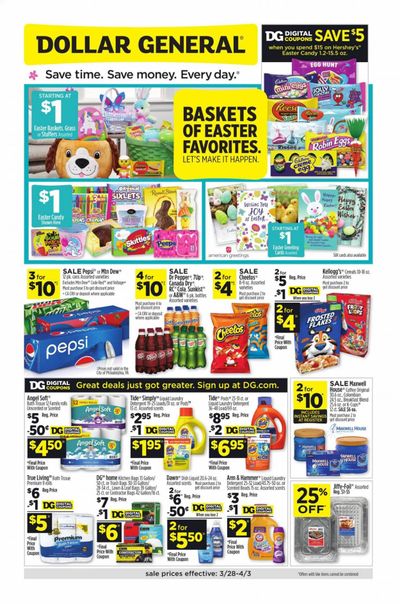 Dollar General (AZ, CO, NM, UT) Weekly Ad Flyer March 28 to April 3