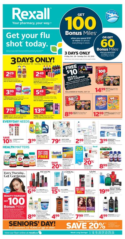 Rexall (West) Flyer October 18 to 24