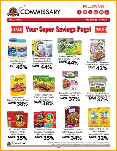 Commissary Weekly Ad Flyer March 29 to April 11