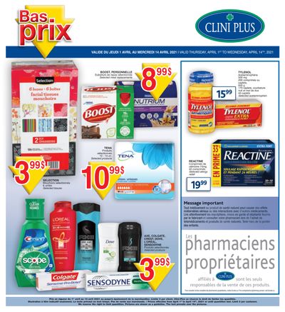 Clini Plus Flyer April 1 to 14