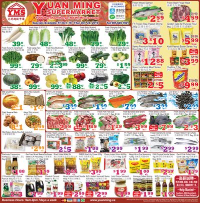 Yuan Ming Supermarket Flyer October 18 to 24