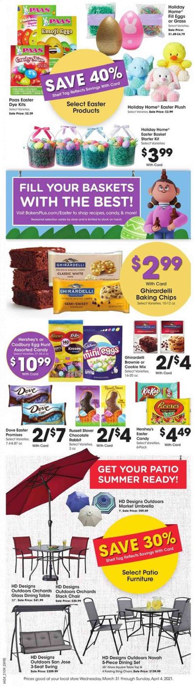 Baker's Weekly Ad Flyer March 30 to April 4