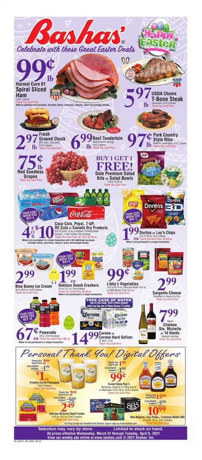 Bashas' Weekly Ad Flyer March 31 to April 6