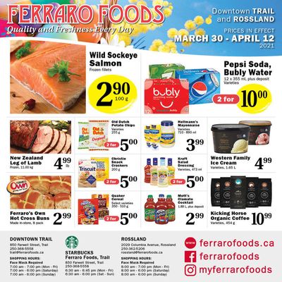 Ferraro Foods Flyer March 30 to April 12