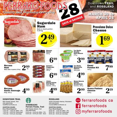 Ferraro Foods Flyer March 30 to April 26