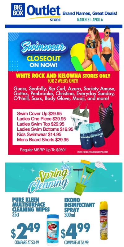 Big Box Outlet Store Flyer March 31 to April 6