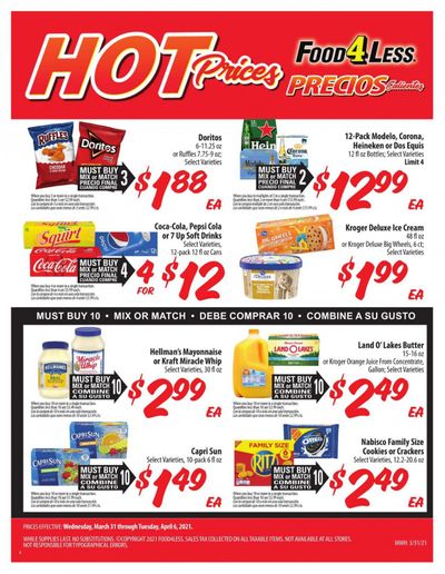 Food 4 Less (IL) Weekly Ad Flyer March 31 to April 6