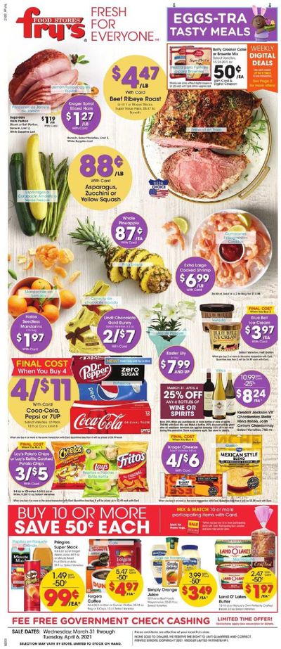 Fry’s (AZ) Weekly Ad Flyer March 31 to April 6