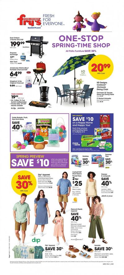 Fry’s (AZ) Weekly Ad Flyer March 31 to April 6