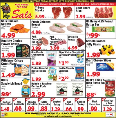 Sal's Grocery Flyer October 18 to 24