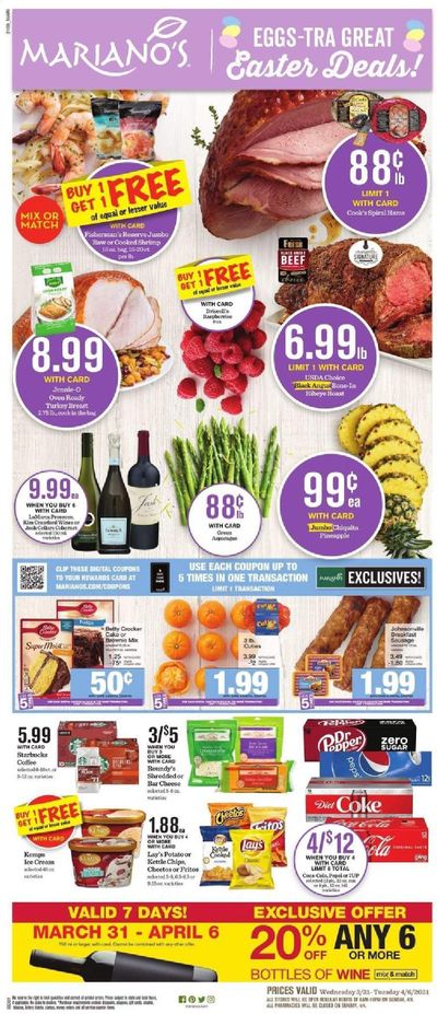 Mariano’s Weekly Ad Flyer March 31 to April 6