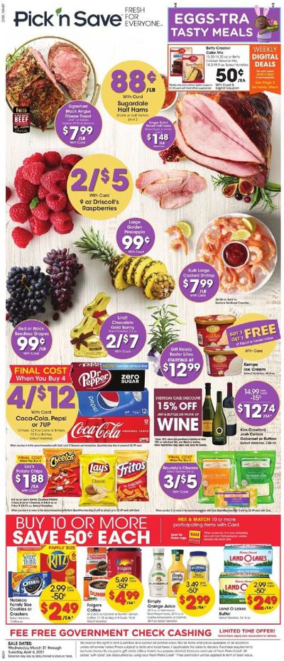 Pick ‘n Save Weekly Ad Flyer March 31 to April 6
