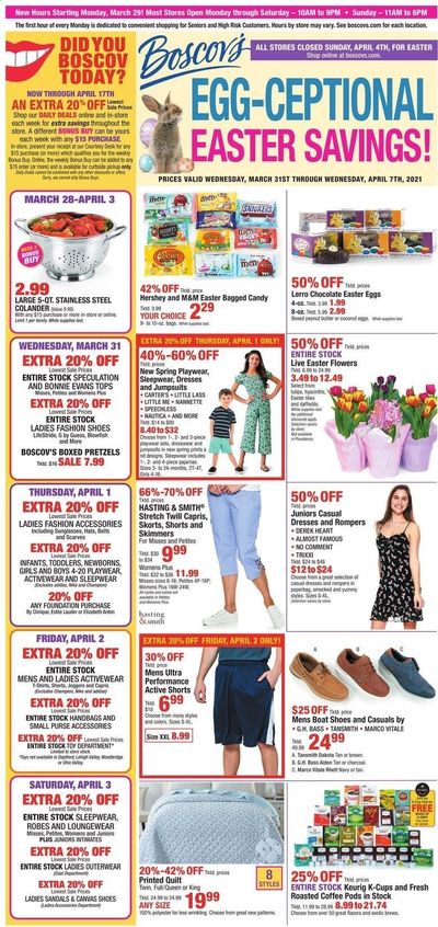Boscov's Weekly Ad Flyer March 31 to April 7