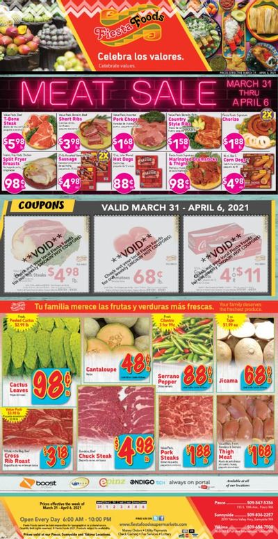 Fiesta Foods SuperMarkets Weekly Ad Flyer March 31 to April 6