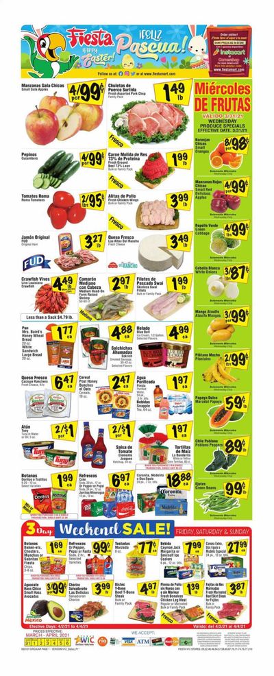 Fiesta Mart (TX) Weekly Ad Flyer March 31 to April 6
