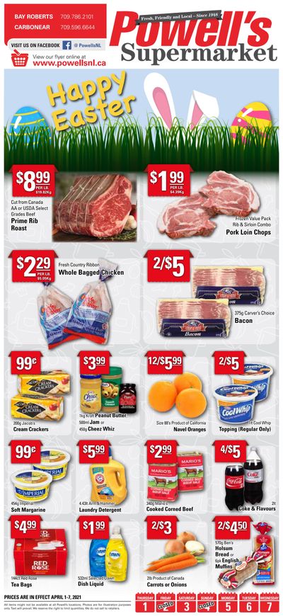 Powell's Supermarket Flyer April 1 to 7