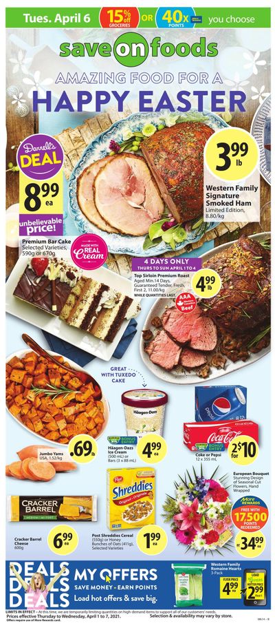 Save on Foods (AB) Flyer April 1 to 7