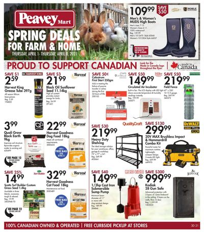 Peavey Mart (ON) Flyer April 1 to 8