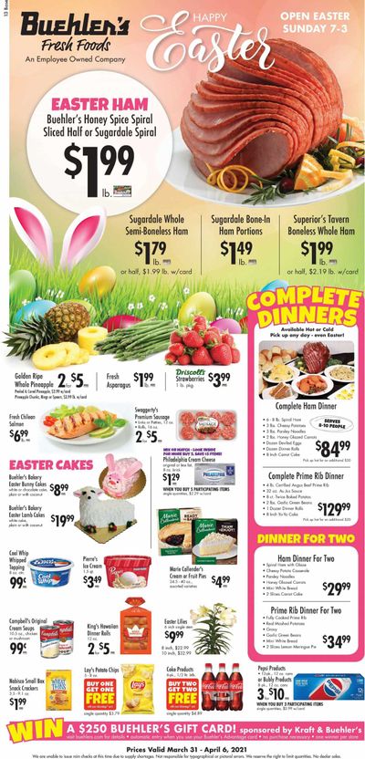 Buehler's Weekly Ad Flyer March 31 to April 6