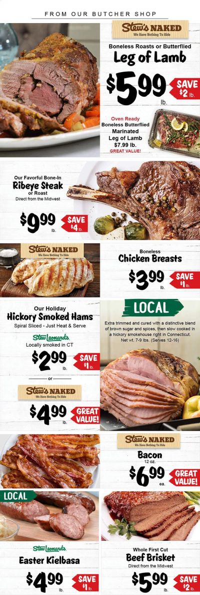 Stew Leonard's Weekly Ad Flyer March 31 to April 6