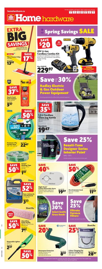 Home Hardware (ON) Flyer April 1 to 7