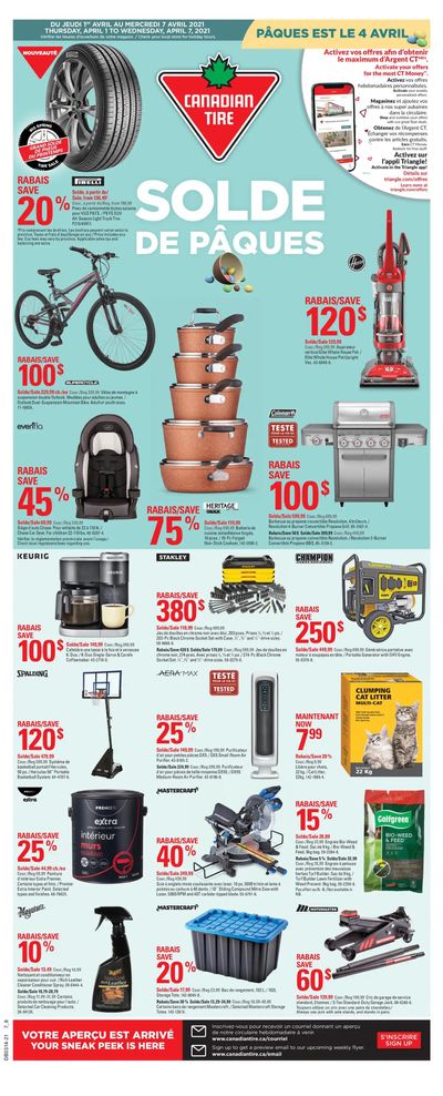 Canadian Tire (QC) Flyer April 1 to 7
