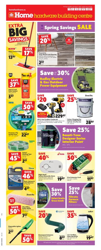 Home Hardware Building Centre (BC) Flyer April 1 to 7