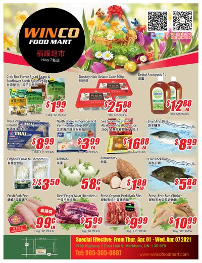 WinCo Food Mart (HWY 7) Flyer April 1 to 7