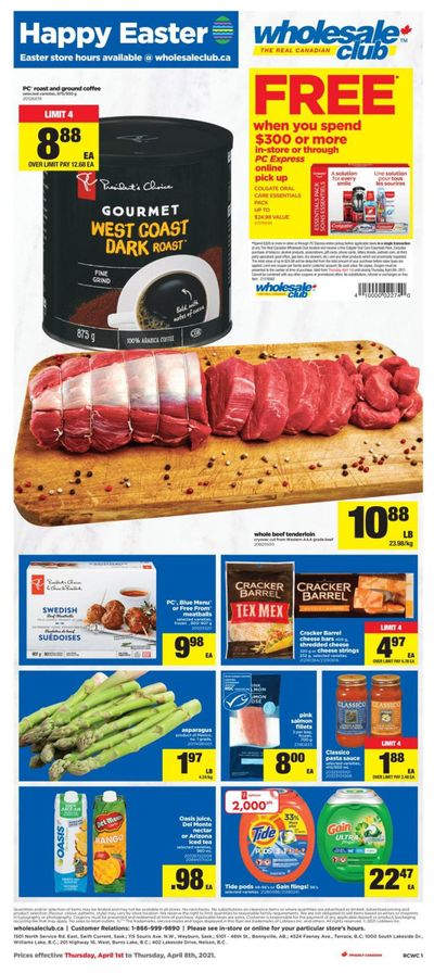 Real Canadian Wholesale Club Flyer April 1 to 8