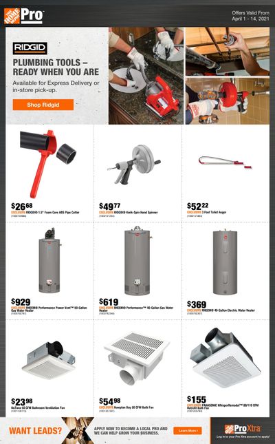 Home Depot Pro Flyer April 1 to 14