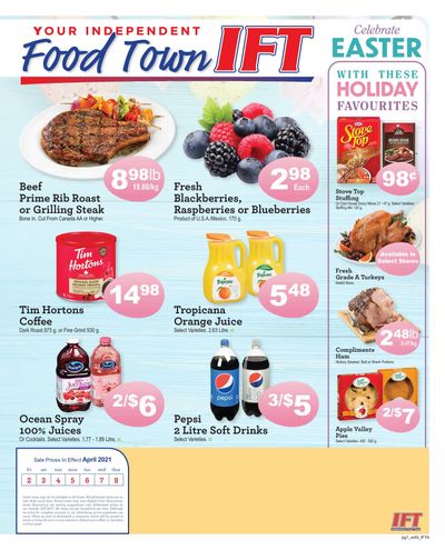 IFT Independent Food Town Flyer April 2 to 8