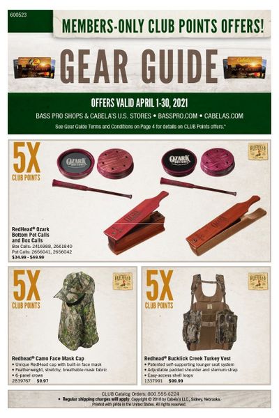 Cabela's Weekly Ad Flyer April 1 to April 30
