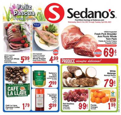 Sedano's (FL) Weekly Ad Flyer March 31 to April 6