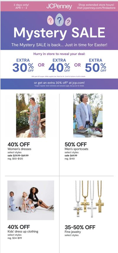 JCPenney Weekly Ad Flyer April 1 to April 3