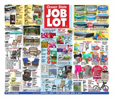 Ocean State Job Lot Weekly Ad Flyer April 1 to April 7