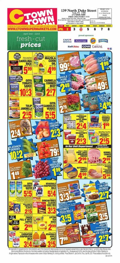 C-Town Weekly Ad Flyer April 2 to April 8